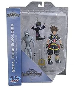 Diamond Select Kingdom Hearts Select Sora, Dusk, And Soldier Action Figure Set Diamond Action Figures