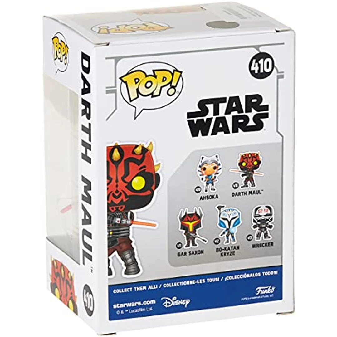 Funko POP! Star Wars: Clone Wars Wave 2 DARTH MAUL Figure #410 W/ Protector 6 Funko POP! Star Wars: Clone Wars Wave 2 DARTH MAUL Figure #410 W/ Protector