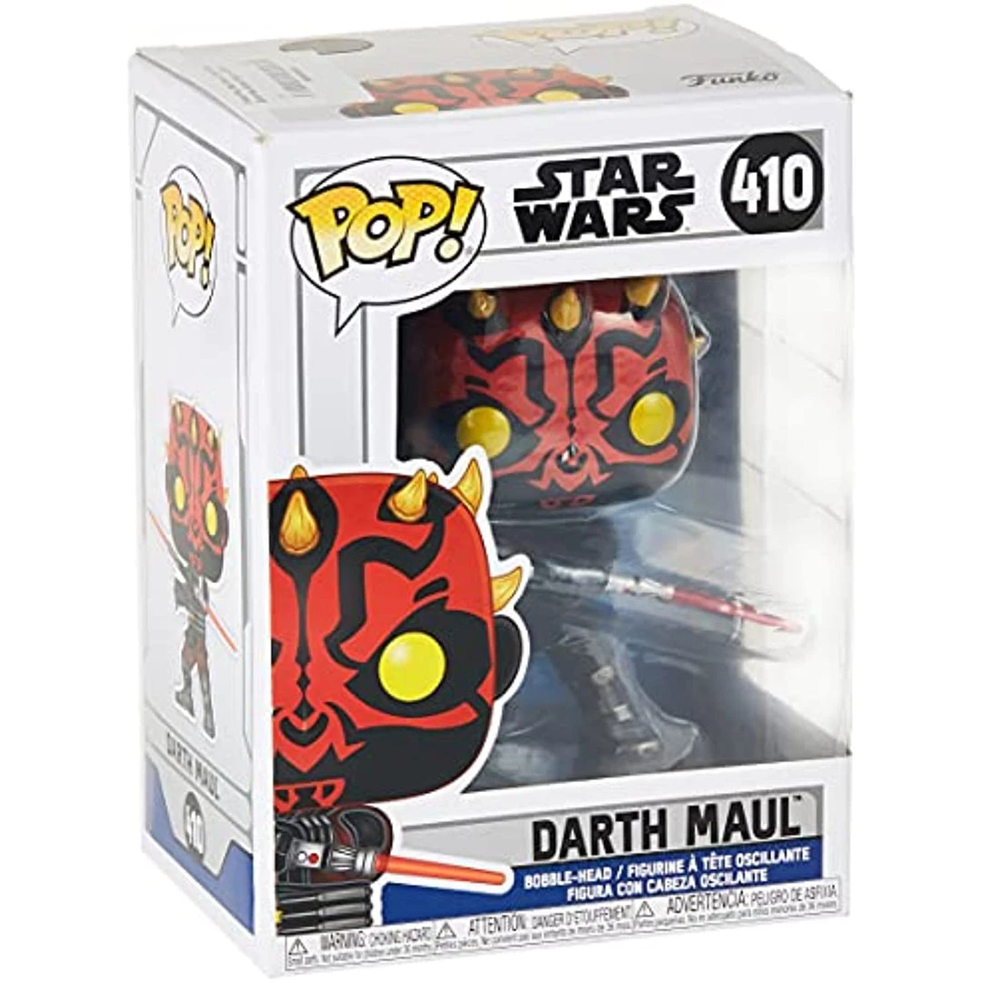Funko POP! Star Wars: Clone Wars Wave 2 DARTH MAUL Figure #410 W/ Protector 5 Funko POP! Star Wars: Clone Wars Wave 2 DARTH MAUL Figure #410 W/ Protector