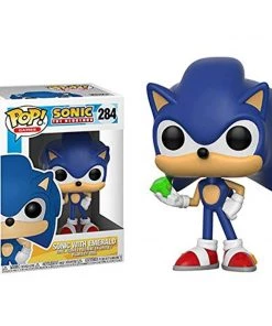 Funko Pop! Games: SONIC With EMERALD Figure #284 W/ Protector