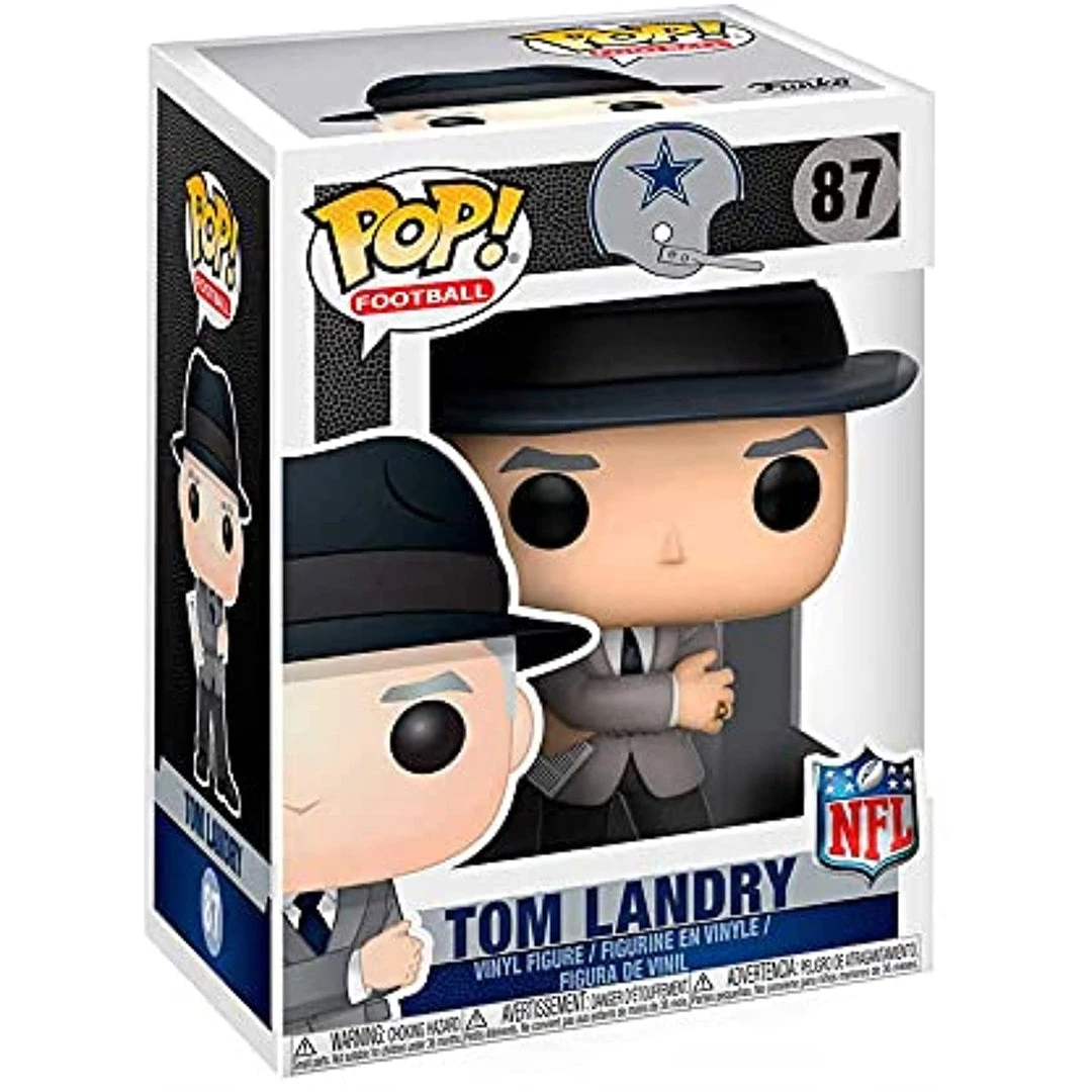 Funko POP NFL: Tom Landry (Cowboys Coach) Collectible Figure W/ Protector 4 Funko POP NFL: Tom Landry (Cowboys Coach) Collectible Figure W/ Protector