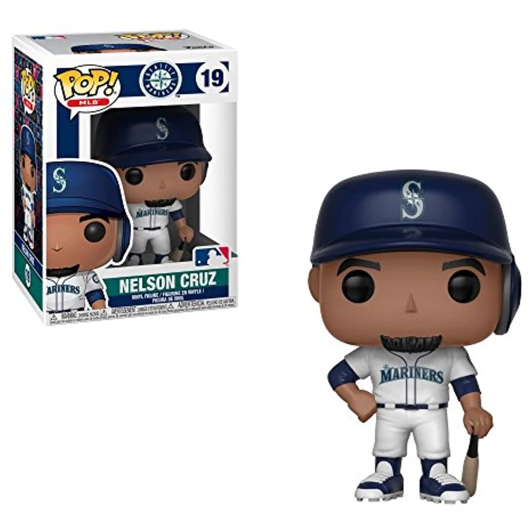 Funko POP! MLB Seattle Mariners NELSON CRUZ Figure #19 W/ Protector 4 Funko POP! MLB Seattle Mariners NELSON CRUZ Figure #19 W/ Protector