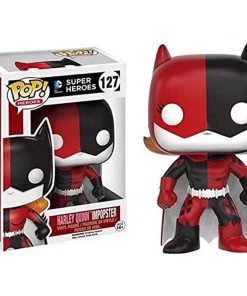Action Figures Funko Pop! Heroes Impopster Villains As Batgirl Harley Quinn Figure W/ Protector