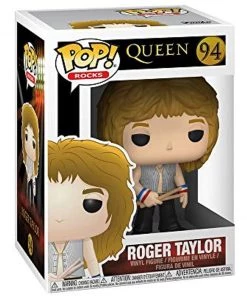 Funko Pop Rocks: Queen Roger Taylor W/Protector Playsets & Toys