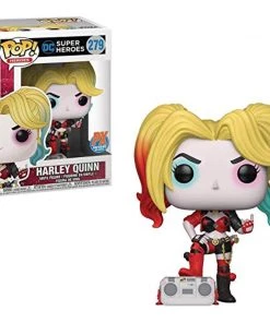 Funko Pop! Super Heroes: Harley Quinn With Boombox #279 Exclusive W/ Protector