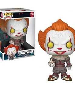Funko Pop! Movies IT Chapter 2 Pennywise W/Boat Super 10" Figure W/ Protector 11 Funko Pop! Movies IT Chapter 2 Pennywise W/Boat Super 10