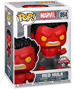 Funko POP! Marvel: Red Hulk Figure – Special Edition Exclusive W/ Protector