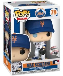 Funko Pop! MLB: Mets - Max Scherzer (Home Jersey) Figure W/ Protector