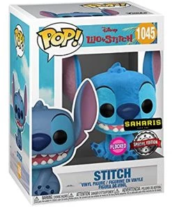 Funko POP! Disney Lilo & Stitch #1045 - Stitch Flocked Exclusive W/ Protector