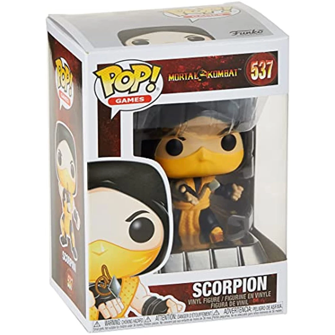 Funko Pop! Games: Mortal Kombat - Scorpion W/Protector 5 Funko Pop! Games: Mortal Kombat - Scorpion W/Protector