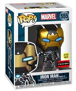 Funko Marvel Iron Man Model 39 Pop Figure (Glows In The Dark) (AAA Anime Exclusive)w/Protector