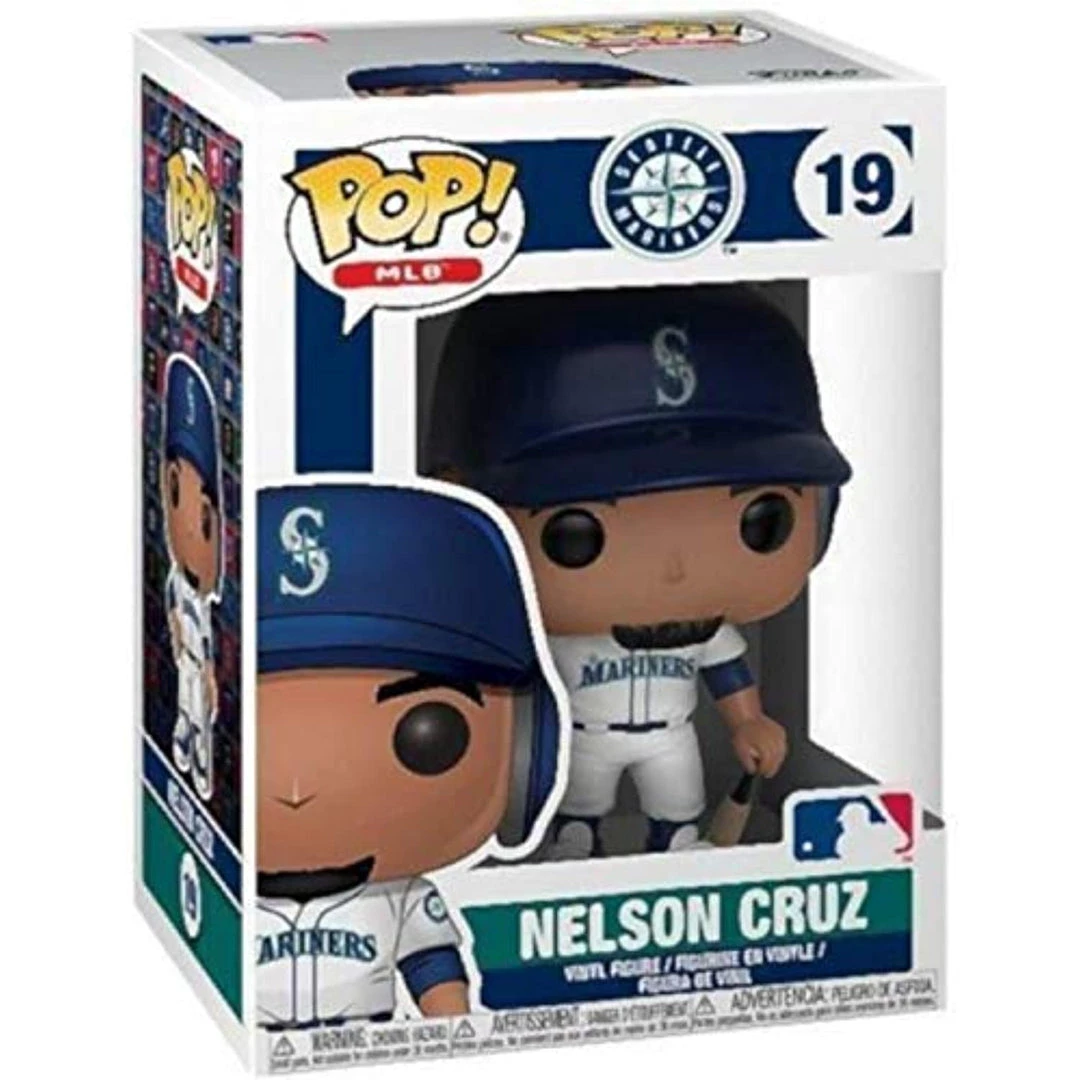 Funko POP! MLB Seattle Mariners NELSON CRUZ Figure #19 W/ Protector 5 Funko POP! MLB Seattle Mariners NELSON CRUZ Figure #19 W/ Protector