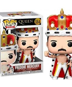 Funko Pop! Rocks: Freddie Mercury King Figure W/ Protector Playsets & Toys