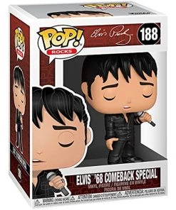 Funko Pop! Rocks: Elvis - 68 Comeback Special Vinyl Figure W/ Protector IN STOCK