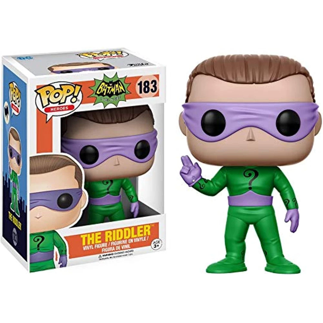 Funko POP! Batman Classic 1966 TV Series RIDDLER Figure #183 W/Protector 3 Funko POP! Batman Classic 1966 TV Series RIDDLER Figure #183 W/Protector