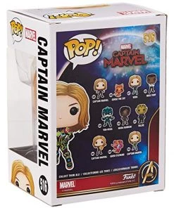 Funko - POP Marvel: Captain Marvel W/ Neon Suit Figure W/ Protector