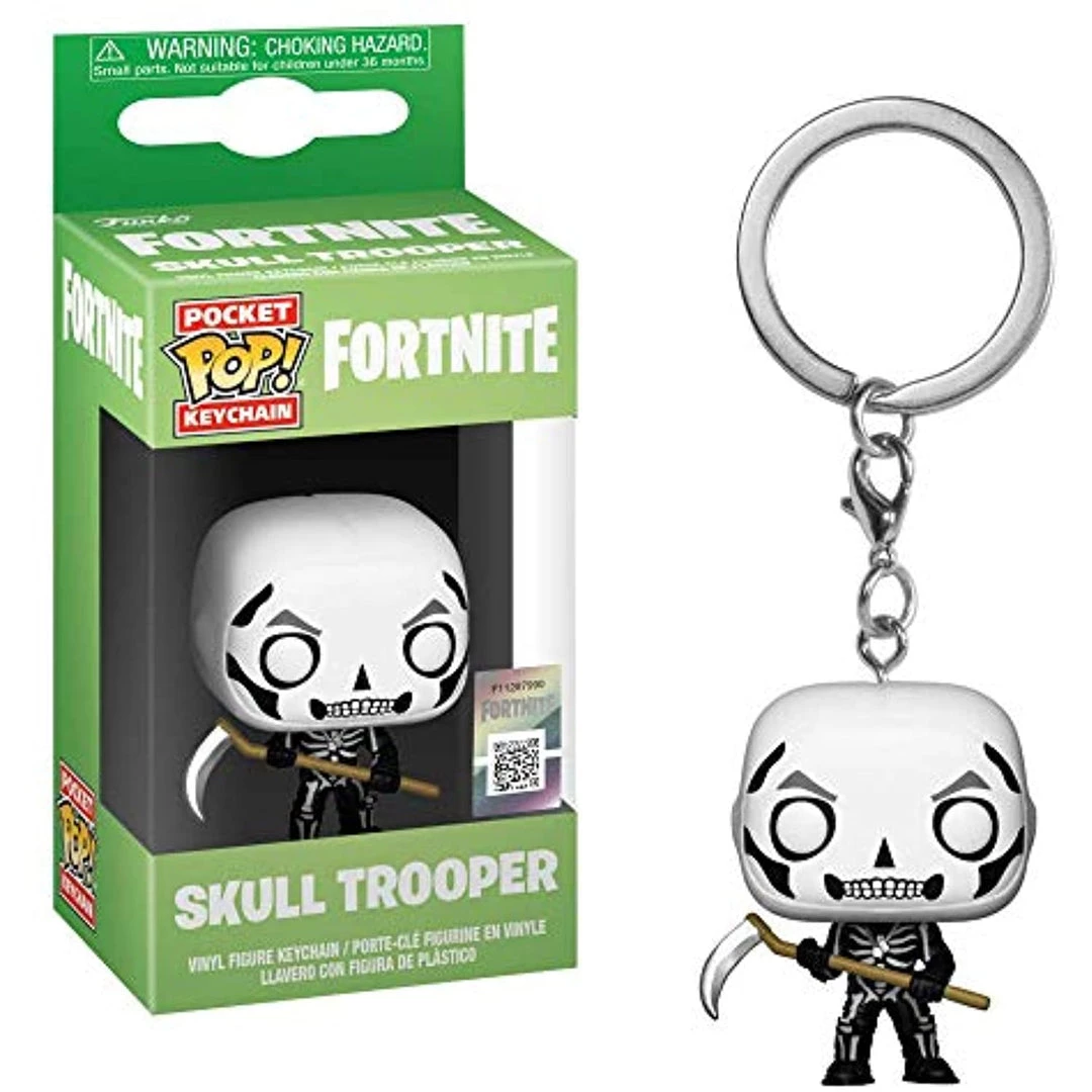 Funko Pop Keychain Fortnite - Skull Trooper Vinyl Figure Keychains 4 Funko Pop Keychain Fortnite - Skull Trooper Vinyl Figure Keychains