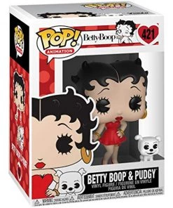 Funko POP! Animation: Betty Boop BETTY BOOB & PUDGY Figure #421 W/ Protector
