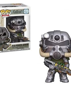 Action Figures FUNKO Pop Games FALLOUT T-51 POWER ARMOR #370 Vinyl Figure W/ Protector Case