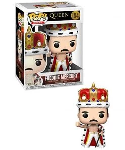 Funko Pop! Rocks: Freddie Mercury King Figure W/ Protector Playsets & Toys