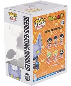 Funko Dragon Ball Super Pop! Animation Beerus (Eating Noodles) Figure SE Exclusive W/ Protector