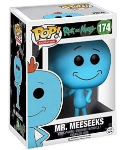 Funko POP! Animation: Rick And Morty MR. MEESEEKS Figure #174 W/ Protector 9 Funko POP! Animation: Rick And Morty MR. MEESEEKS Figure #174 W/ Protector