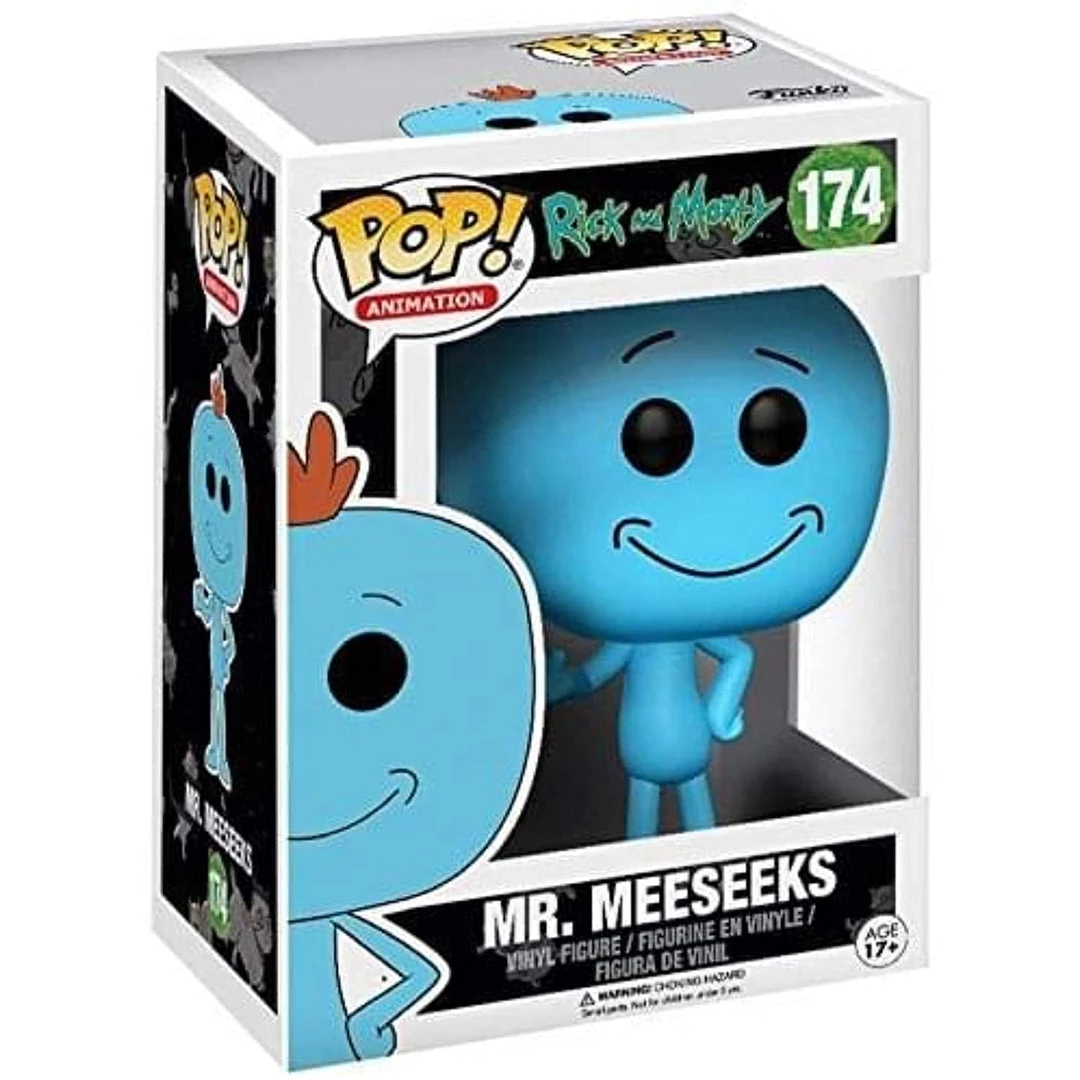 Funko POP! Animation: Rick And Morty MR. MEESEEKS Figure #174 W/ Protector 6 Funko POP! Animation: Rick And Morty MR. MEESEEKS Figure #174 W/ Protector