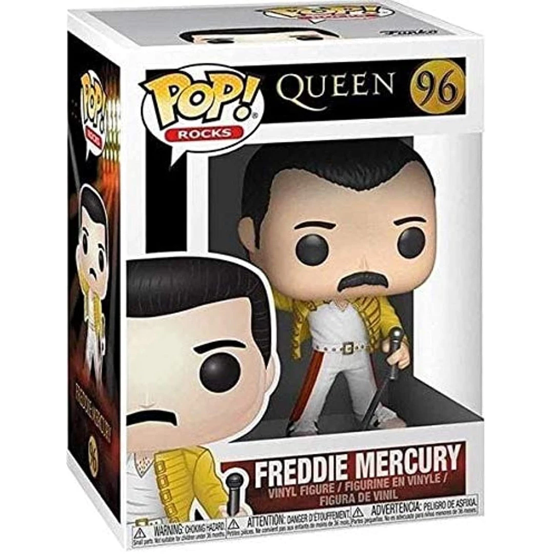 Funko POP! Rocks: Queen FREDDIE MERCURY Figure #96 W/ Protector 5 Funko POP! Rocks: Queen FREDDIE MERCURY Figure #96 W/ Protector