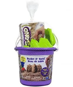 Playsets & Toys Bucket O'Sand 1.5 Pounds Brown Kinetic Sand With Castle Mold And Shovel