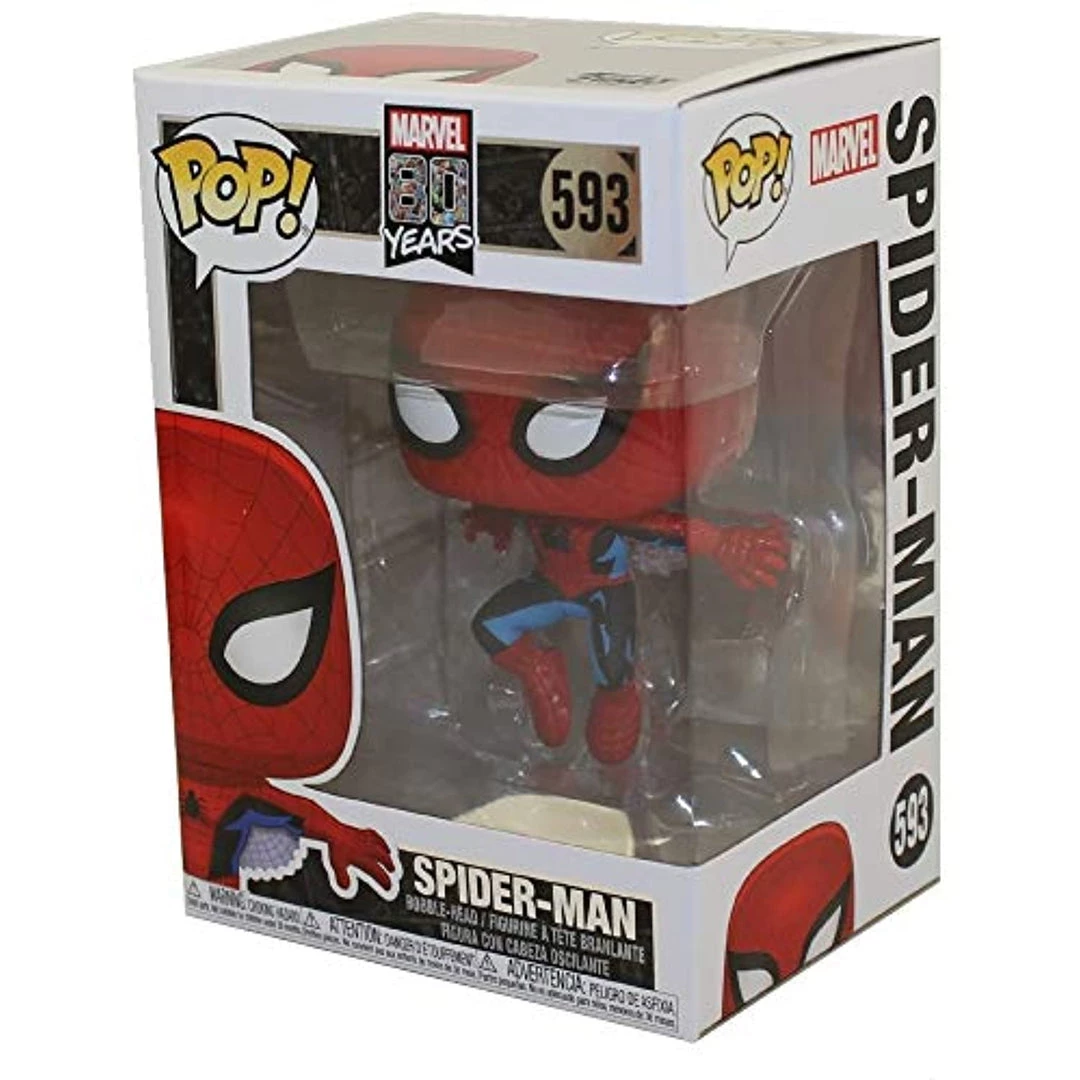 Funko Pop! Marvel 80th - First Appearance Spiderman Figure W/ Protector Playsets & Toys 5 Funko Pop! Marvel 80th - First Appearance Spiderman Figure W/ Protector Playsets & Toys