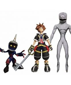 Diamond Select Kingdom Hearts Select Sora, Dusk, And Soldier Action Figure Set Diamond Action Figures