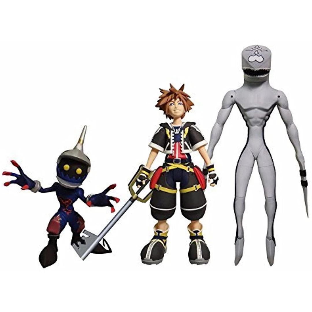 Diamond Select Kingdom Hearts Select Sora, Dusk, And Soldier Action Figure Set Diamond Action Figures 3 Diamond Select Kingdom Hearts Select Sora, Dusk, And Soldier Action Figure Set Diamond Action Figures
