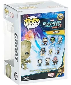 Funko POP Movies: Guardians Of The Galaxy 2 Toddler Groot Figure W/ Protector Playsets & Toys