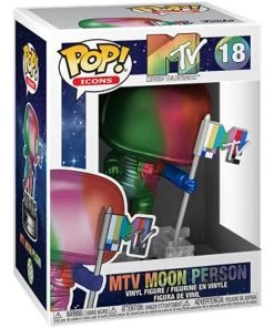 Funko Pop! Ad Icons: MTV - Rainbow Moon Person Figure W/ Protector New