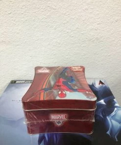 Toystops Collectible Cards Upper Deck Marvel Definitive Super Hero TCG Booster Packs SPIDER-MAN Tin Box Set