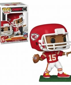 Funko POP! NFL Chiefs PATRICK MAHOMES II Red Jersey #148 Figure DAMAGE BOX