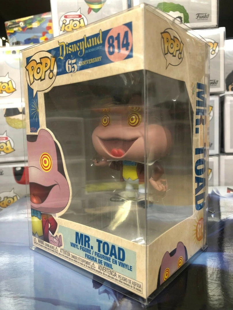 Funko Pop! Disneyland Resort 65th Anniversary Mr. TOAD Figure #814 W/ Protector 4 Funko Pop! Disneyland Resort 65th Anniversary Mr. TOAD Figure #814 W/ Protector