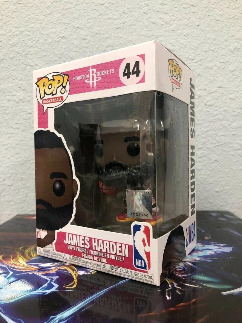 Funko POP! NBA Houston Rockets JAMES HARDEN Figure #44 W/ Protector 4 Funko POP! NBA Houston Rockets JAMES HARDEN Figure #44 W/ Protector