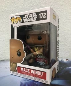 Funko POP! Star Wars MACE WINDU Special Edition Figure #172 W/ Protector