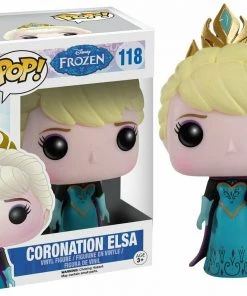 Disney Frozen Funko POP! Movies Coronation Elsa Vinyl Figure #118 W/ Protector