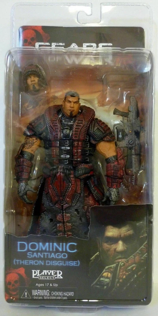 DOMINIC SANTIAGO THERON DISGUISE Gears Of War 2 Video Game 7" Figure Neca 2009 3 DOMINIC SANTIAGO THERON DISGUISE Gears Of War 2 Video Game 7" Figure Neca 2009