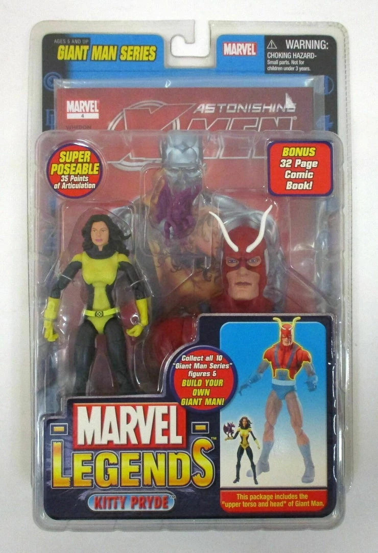 ToyBiz Hasbro Marvel Legend KITTY PRYDE Marvel Legends Figure Giant Man Series NEW MIB Shadowcat Toy Biz 3 ToyBiz Hasbro Marvel Legend KITTY PRYDE Marvel Legends Figure Giant Man Series NEW MIB Shadowcat Toy Biz