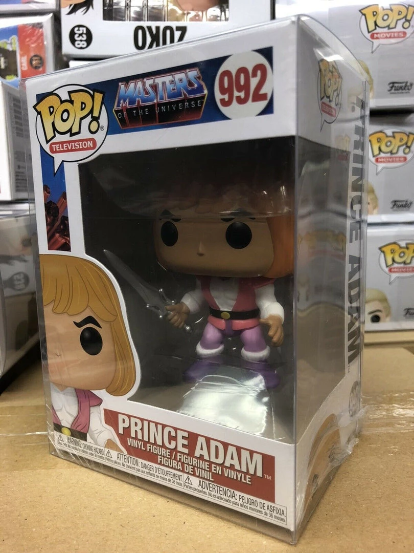 Funko POP Animation - Masters Of The Universe - Prince Adam Figure #992 W/Protector 4 Funko POP Animation - Masters Of The Universe - Prince Adam Figure #992 W/Protector