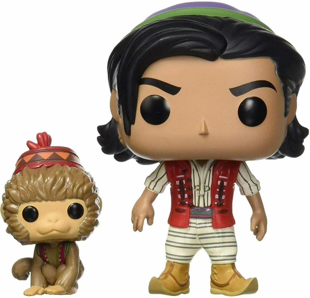 Action Figures Funko - POP Disney: Aladdin Live Action - Aladdin With Abu Figure W/ Protector 4 Action Figures Funko - POP Disney: Aladdin Live Action - Aladdin With Abu Figure W/ Protector
