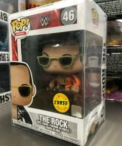 Funko Pop WWE: THE ROCK Chase Limited Edition #46 Figure W/ Protector