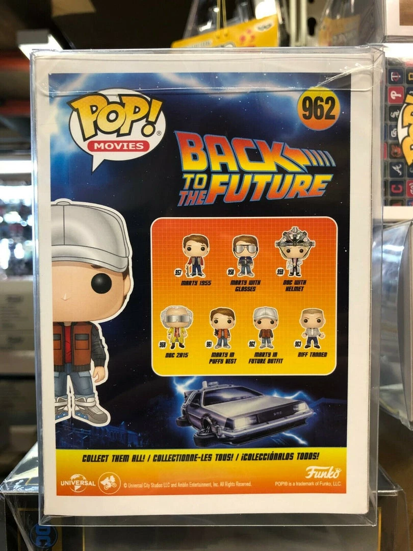 Funko POP! Movies: Back To The Future MARTY In FUTURE OUTFIT #962 W/ Protector 5 Funko POP! Movies: Back To The Future MARTY In FUTURE OUTFIT #962 W/ Protector