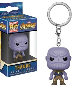 Marvel Comics Keychains Pop Pocket Keychain Marvel Avengers Thanos Funko Figure