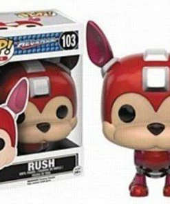 Pop Games Mega Man Rush #103 Vinyl Figure Funko W/ PoP Protector