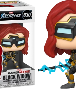 Funko Pop! Marvel: Avengers Game BLACK WIDOW (Stark Tech Suit) #630 DAMAGE BOX