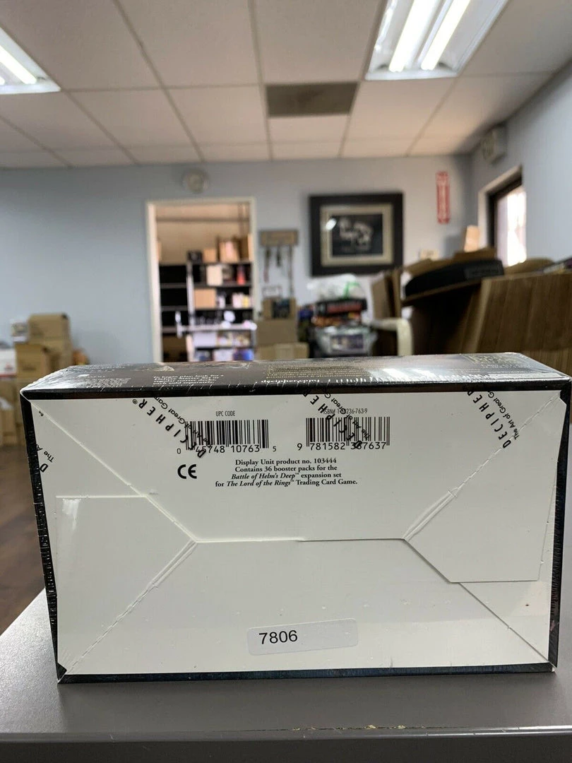 Toystops Collectible Cards Lord Of The Rings Battle Of Helm's Deep Factory Sealed Box 36 Packs 11 Cards Per 5 Toystops Collectible Cards Lord Of The Rings Battle Of Helm's Deep Factory Sealed Box 36 Packs 11 Cards Per